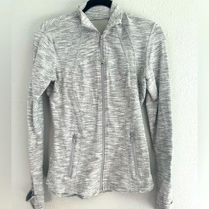 Lululemon white and grey Define jacket - size 6